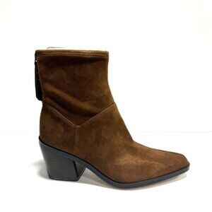 Naturalizer Womens Berkley2 Boot Chestnut Suede Size 7 Wide
